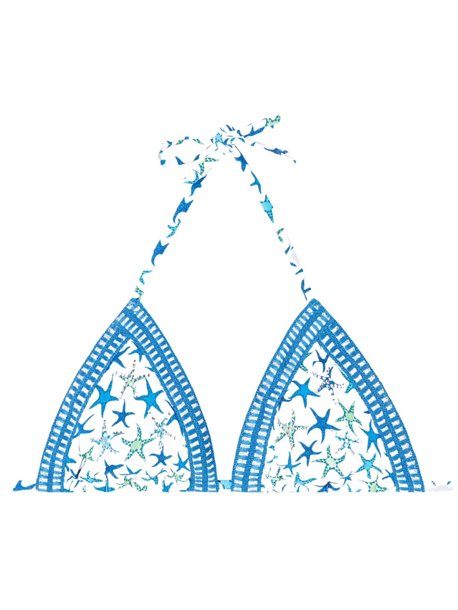 Parte De Cima De Biquíni Cortininha Bayahibe Azul Calzedonia