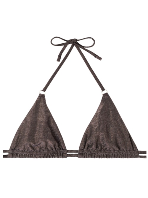 Parte De Cima De Bíquini Cortininha Costume Hollywood – Marrom