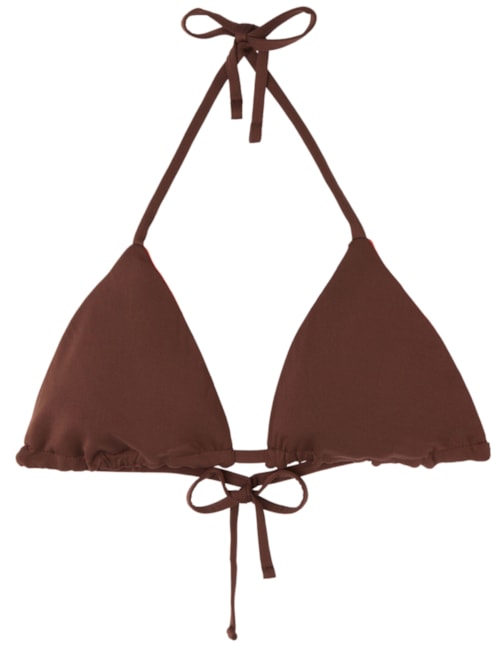 Parte De Cima De Biquíni Cortininha Double Concept – Marrom