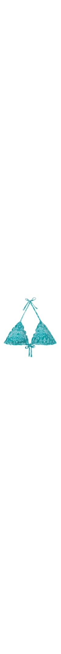 Parte De Cima De Biquíni Cortininha Ethnic Island - Azul