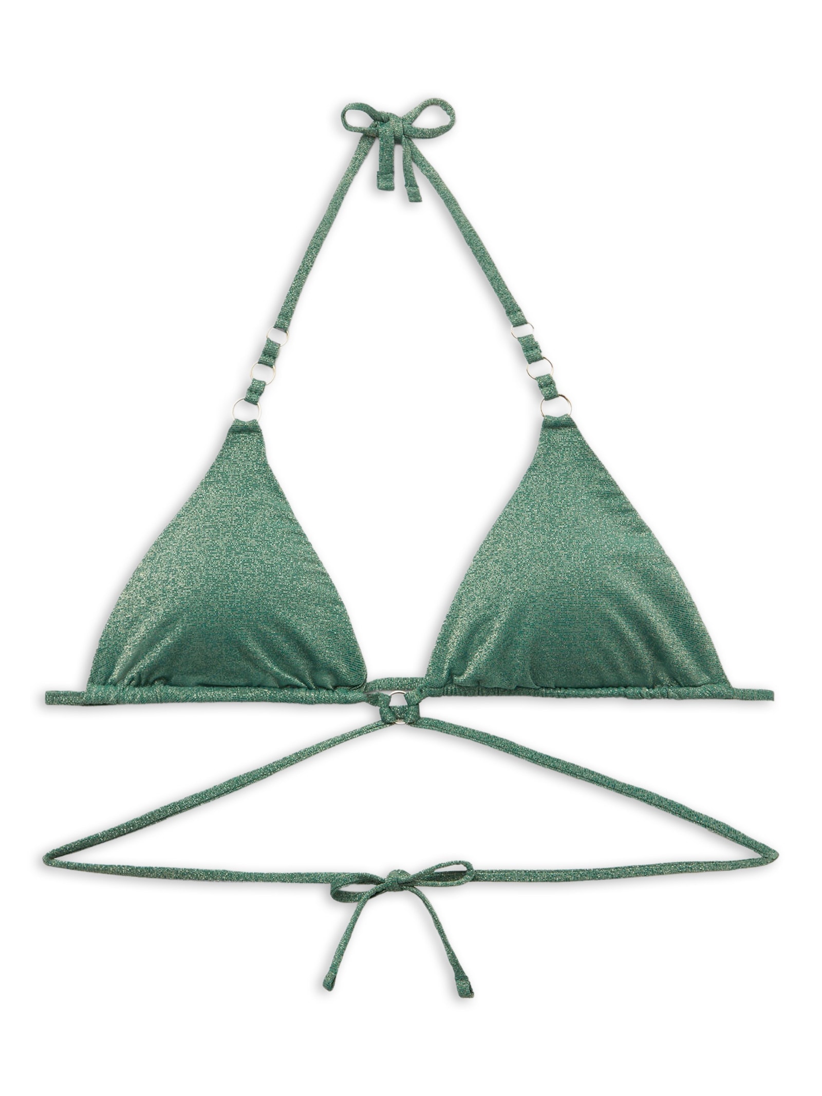 Parte De Cima De Biquíni Cortininha Golden Gleam Verde Calzedonia
