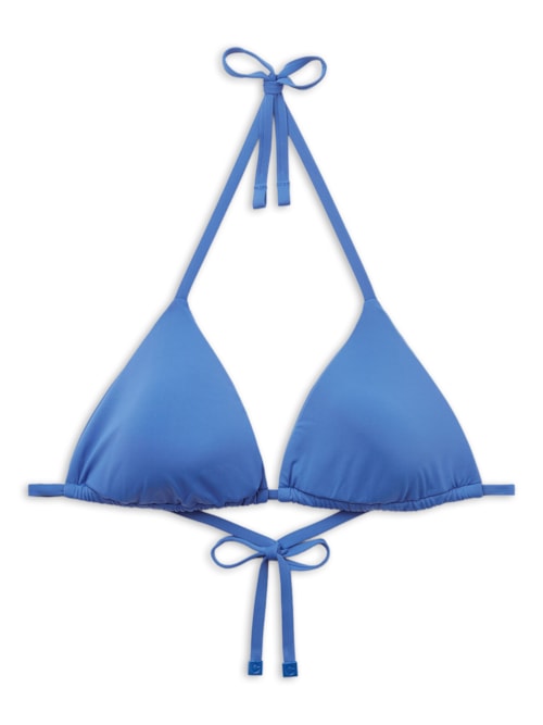 Parte De Cima De Biquíni Cortininha Indonésia – Azul