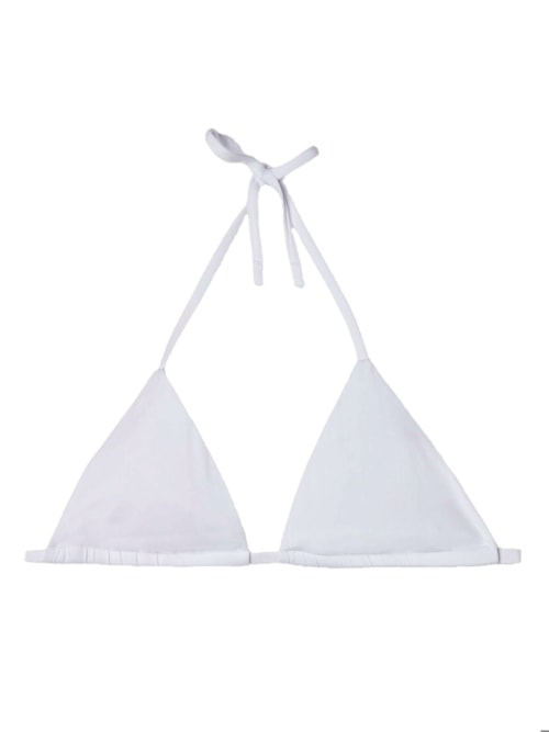 Parte De Cima De BiquÃni Cortininha Indonesia Eco - Branco