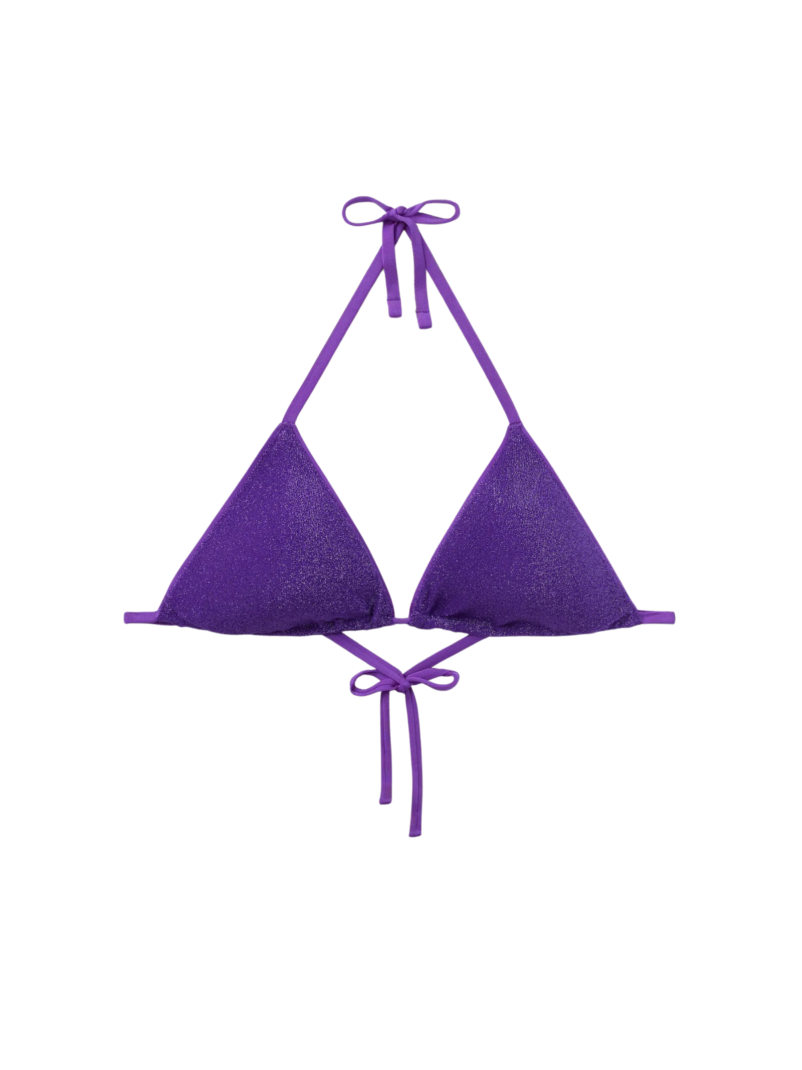 Parte De Cima De Biquíni Cortininha Metallic Glow Roxo Calzedonia