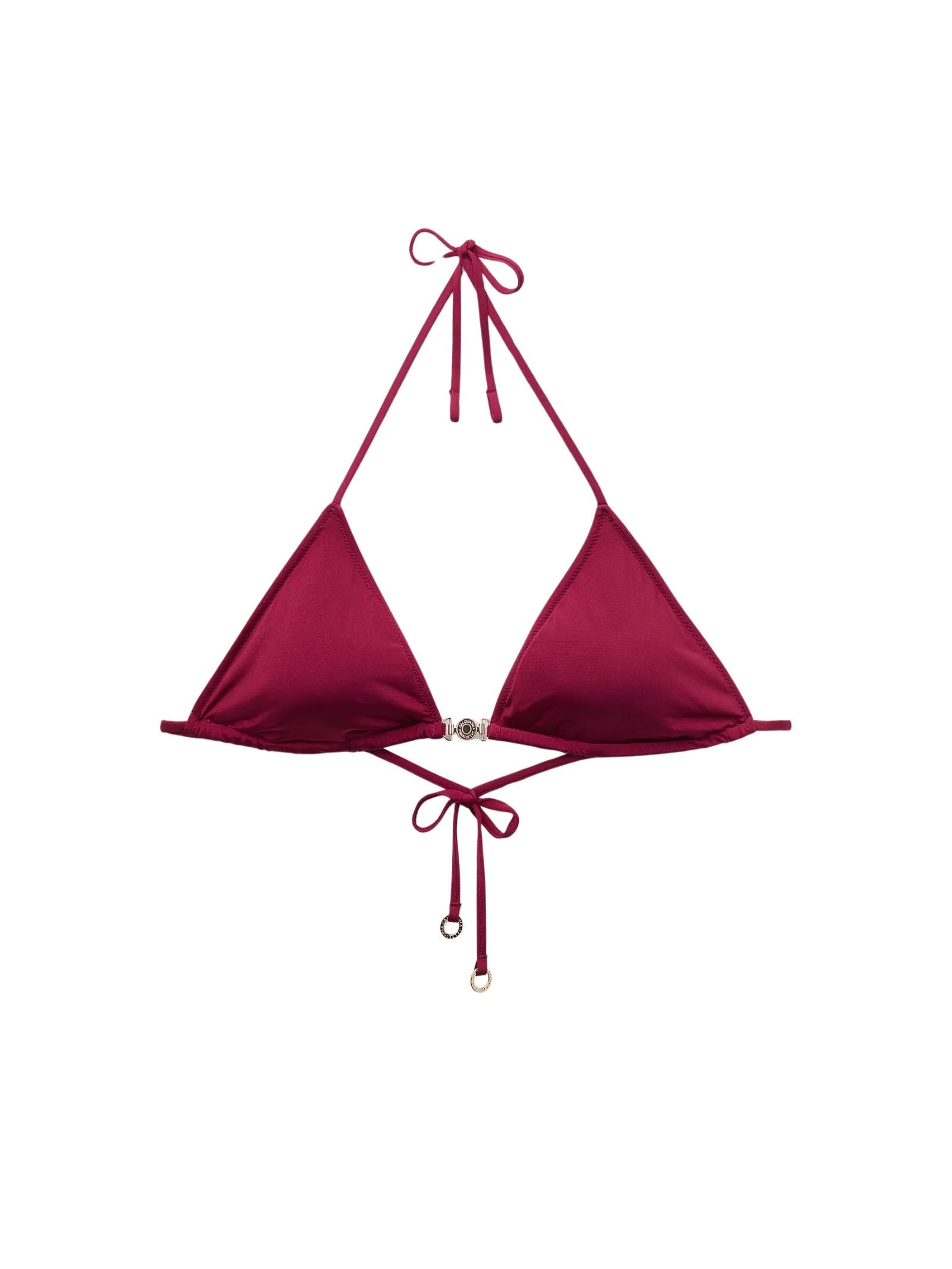 Parte De Cima De Biquíni Cortininha Minimal Fit Bordô Calzedonia