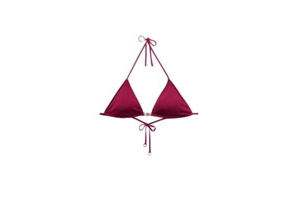 Parte De Cima De Biquíni Cortininha Minimal Fit - Bordô