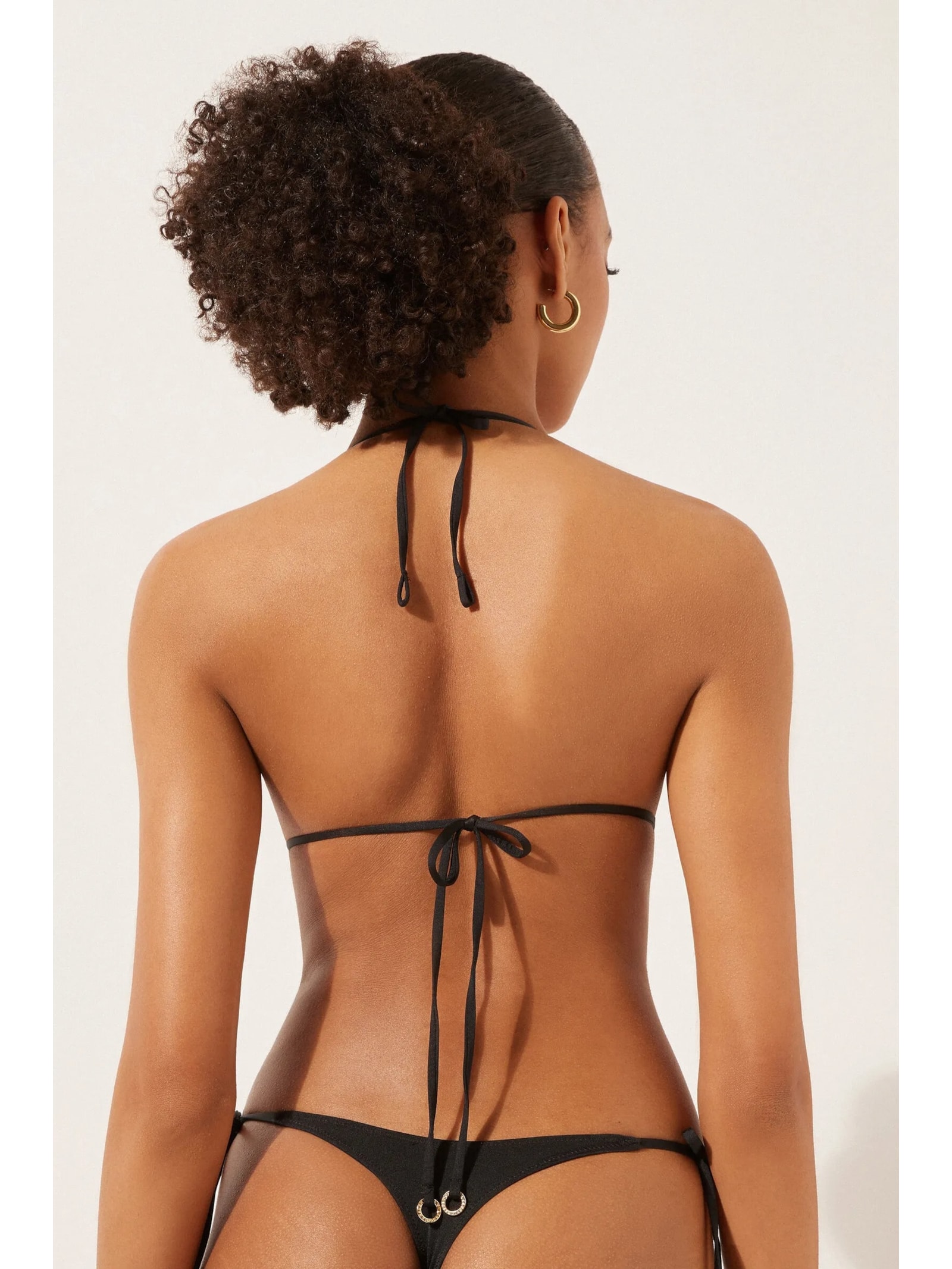 Parte De Cima De Biquíni Cortininha Minimal Fit Preto Calzedonia