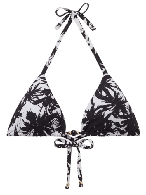 Parte De Cima De Biquíni Cortininha Palms – Preto