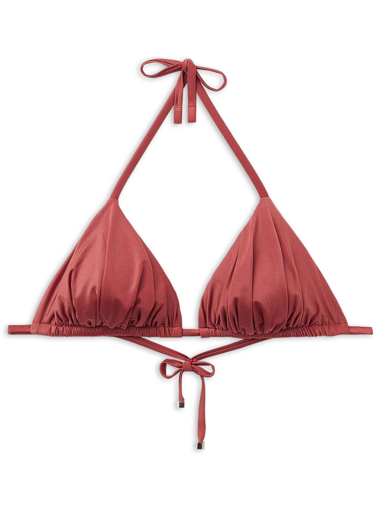 Parte De Cima De Biquíni Cortininha Shiny Satin Laranja Calzedonia