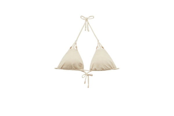 Parte De Cima De Biquíni Cortininha Wild Jungle - Off-White