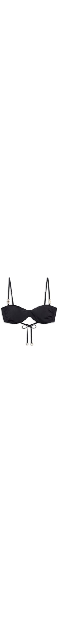 Parte De Cima De Biquíni Faixa Minimal Fit - Preto