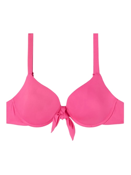 Parte De Cima De Biquíni Push-Up Almofadado Soft Indonésia – Rosa