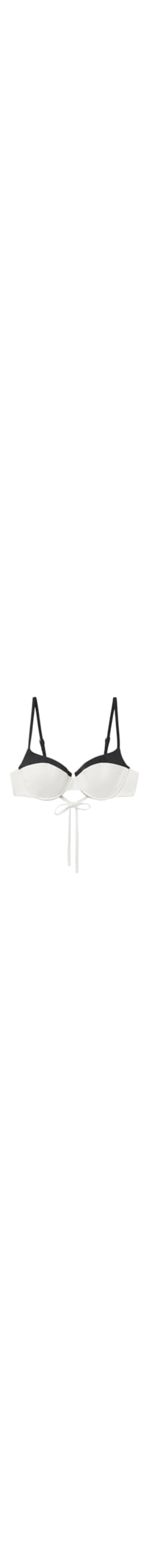 Parte De Cima De Biquíni Push-Up Double Bikini - Branco