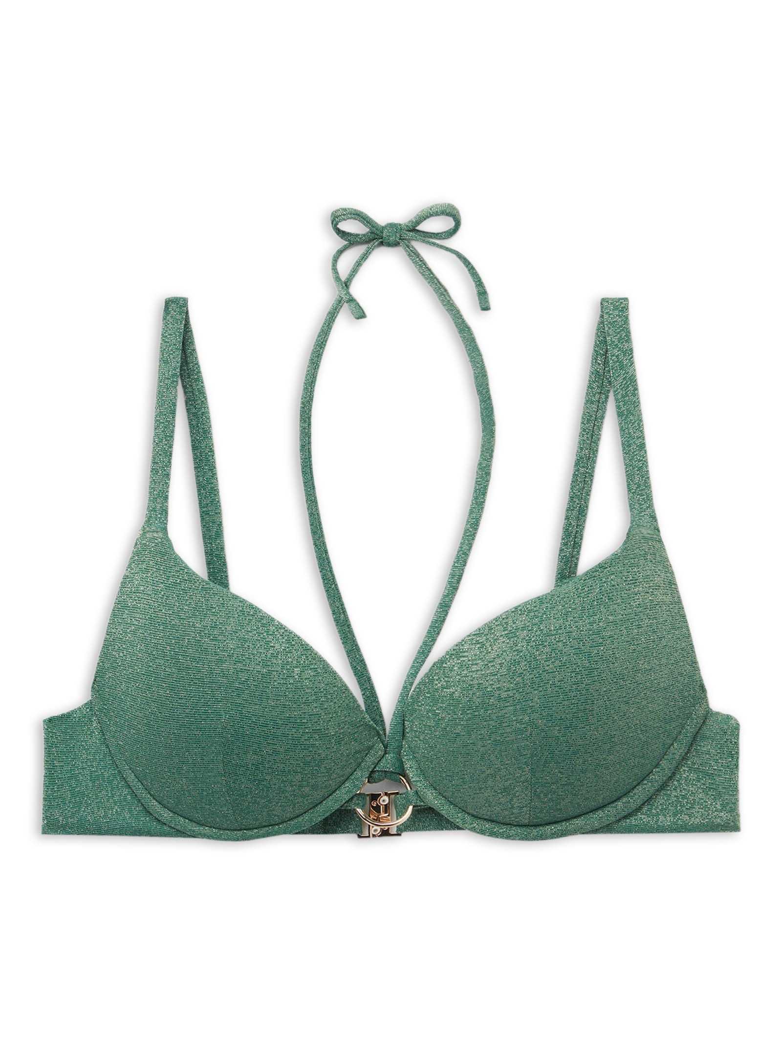 Parte De Cima De Biquíni Push-Up Golden Gleam Verde Calzedonia