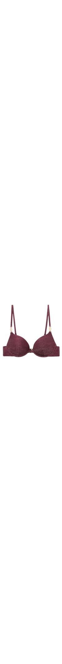 Parte De Cima De Biquíni Push-Up Golden Glow - Roxo