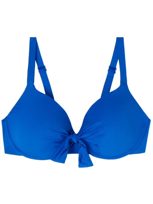 Parte De Cima De Biquíni Push-Up Indonésia – Azul