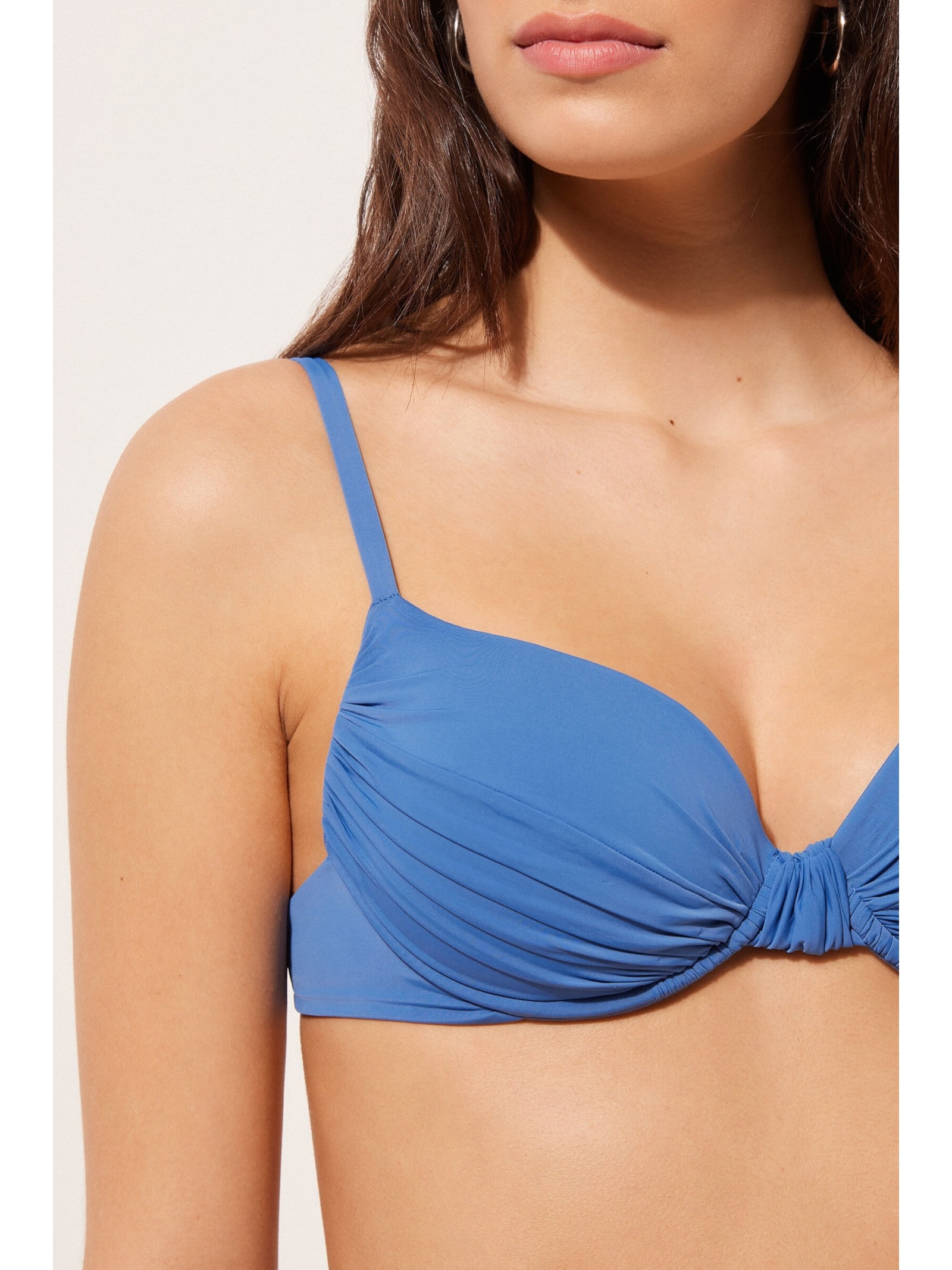 Parte De Cima De Biquíni Push-Up Indonésia Azul Calzedonia