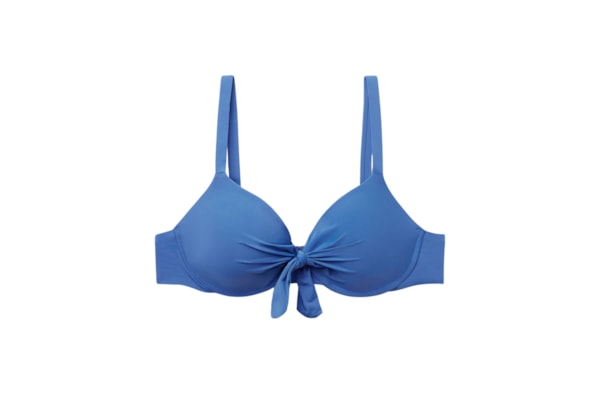 Parte De Cima De Biquíni Push-Up Indonésia - Azul