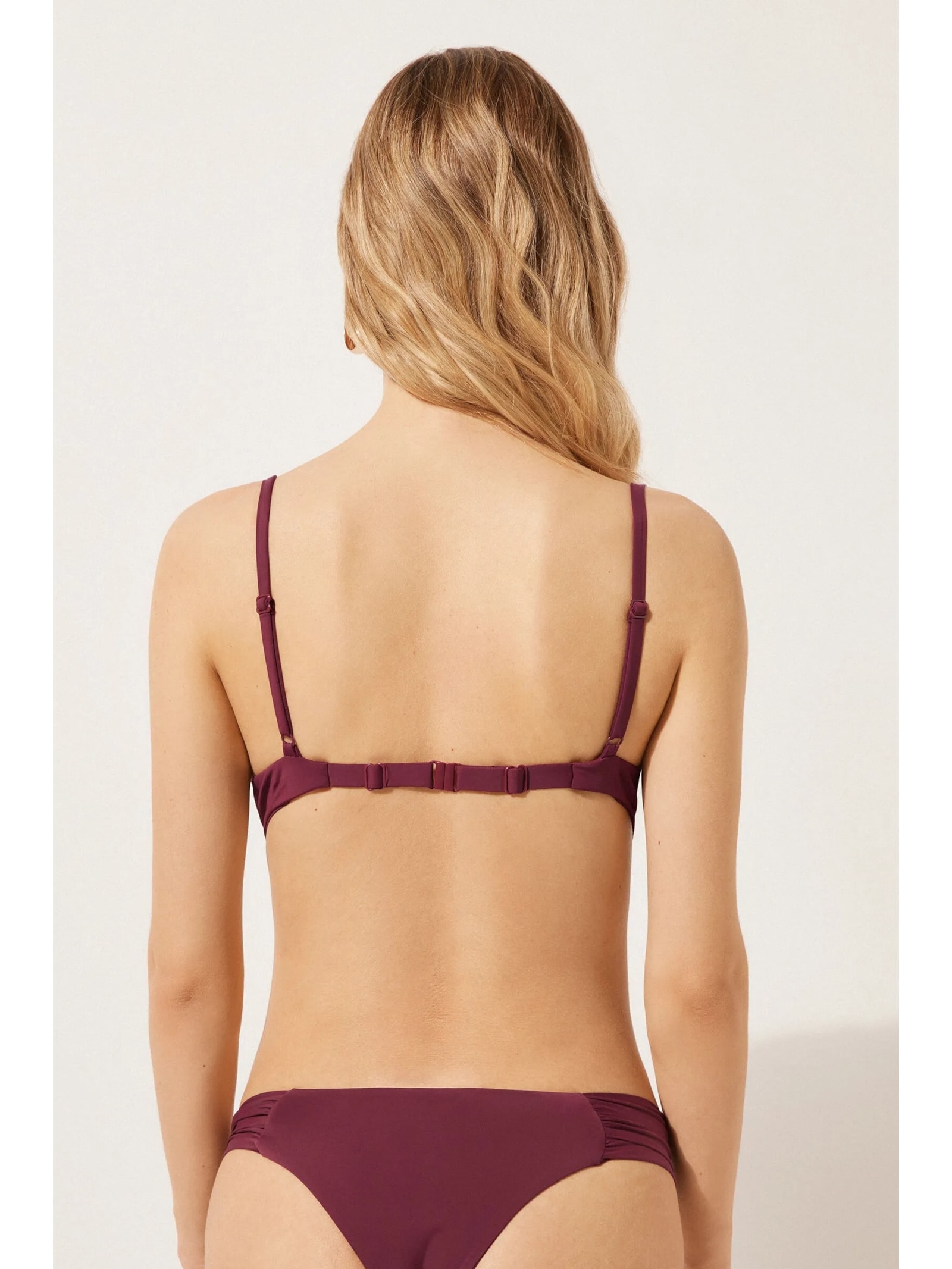 Parte De Cima De Biquíni Push-Up Indonésia Bordô Calzedonia