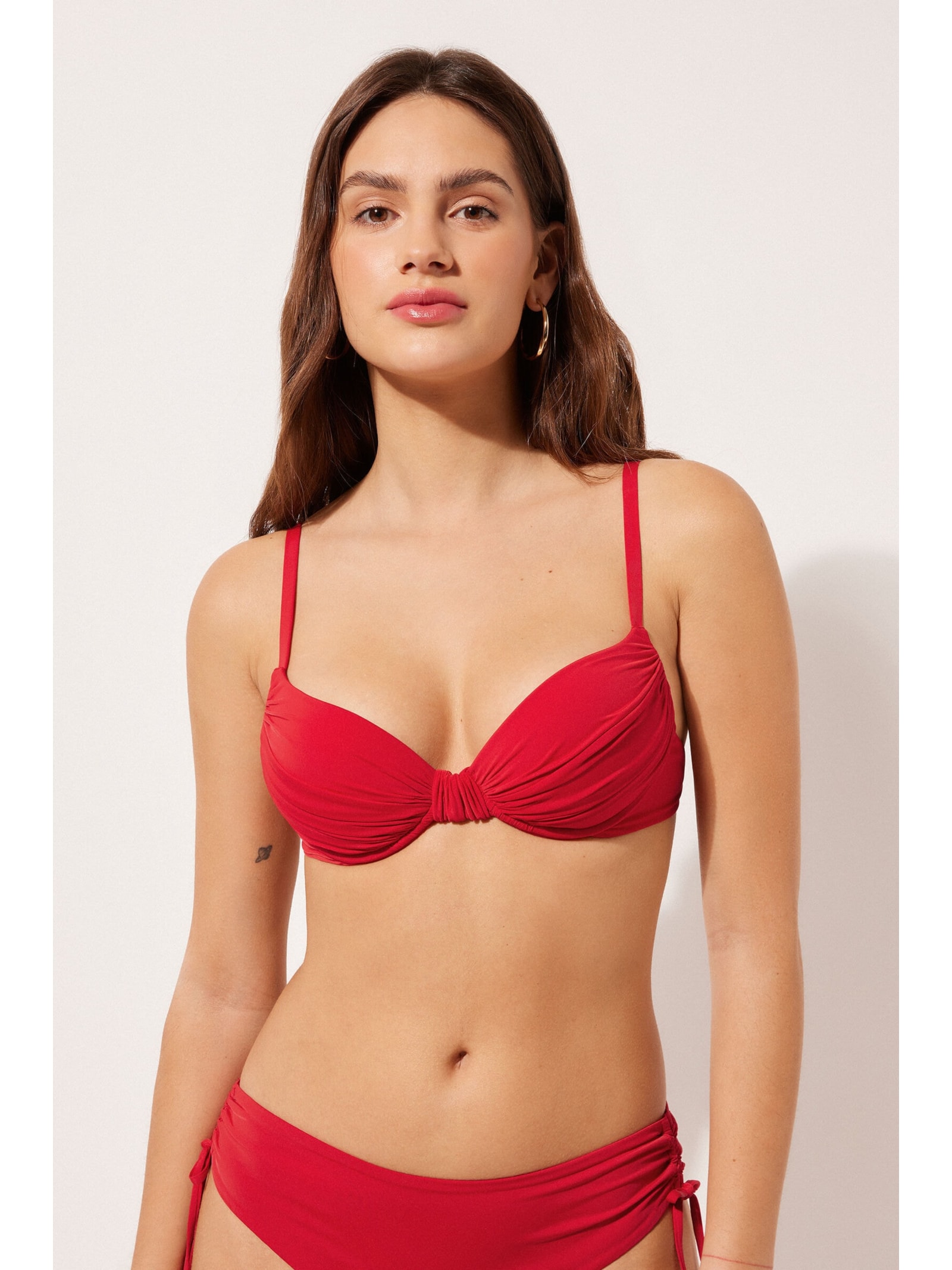 Parte De Cima De Biquíni Push-Up Indonésia Vermelho Calzedonia