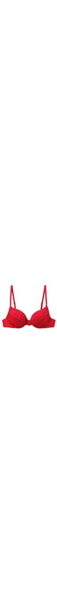 Parte De Cima De Biquíni Push-Up Indonésia - Vermelho