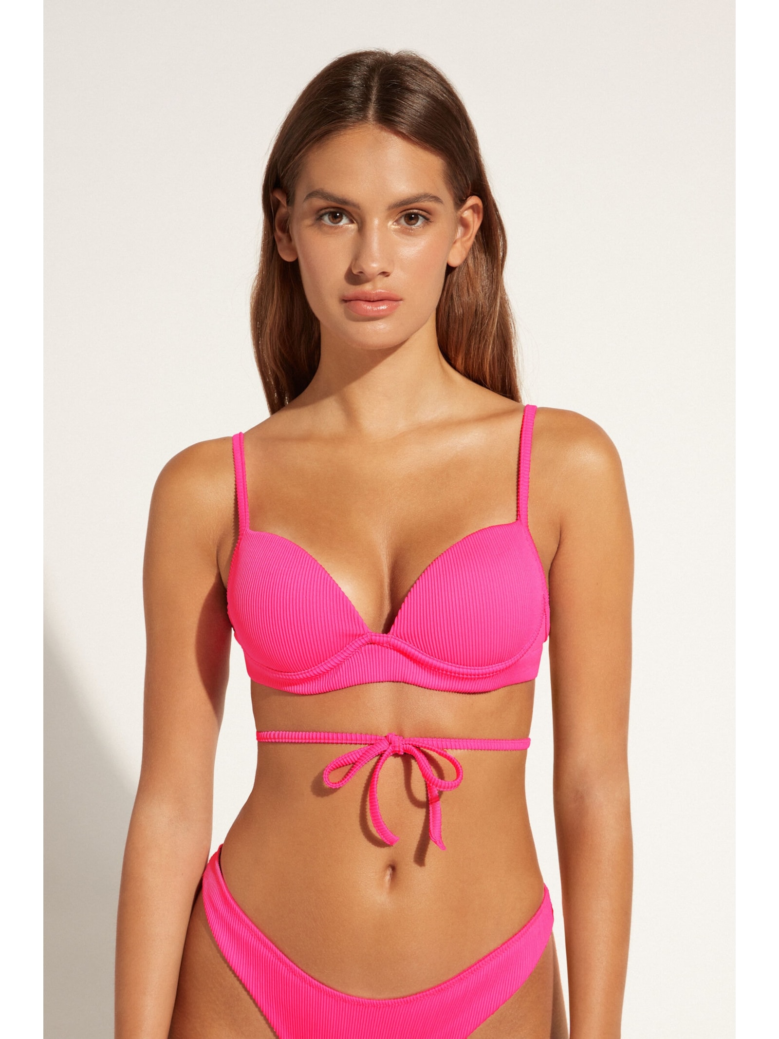 Parte De Cima De Biquíni Push Up New York Rosa Calzedonia