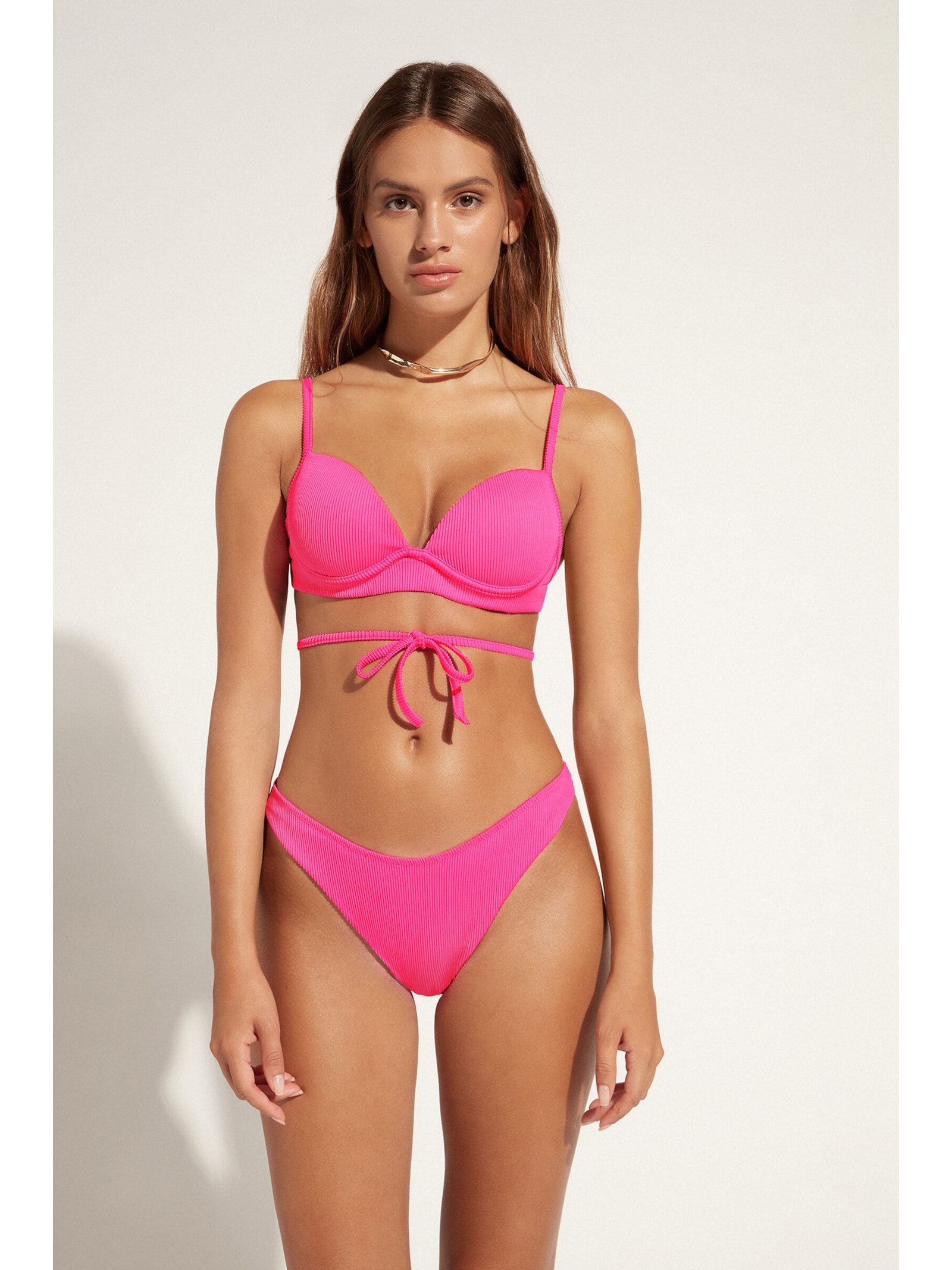 Parte De Cima De Biquíni Push Up New York Rosa Calzedonia