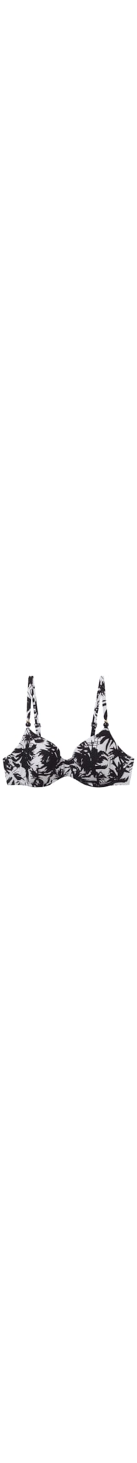 Parte De Cima De Biquini Push-Up Palms - Preto