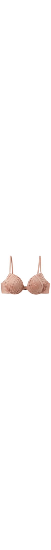 Parte De Cima De Biquíni Push-Up Shiny Satin - Rosa
