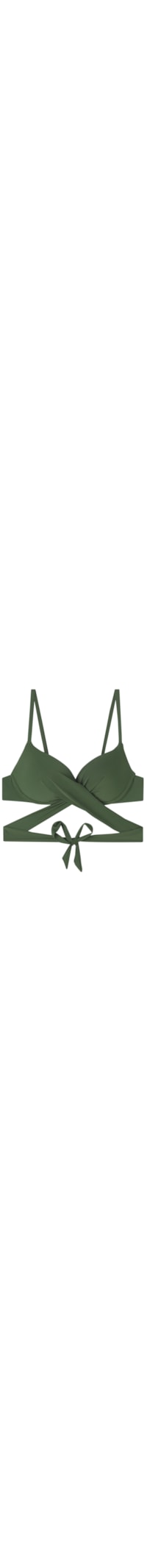 Parte De Cima De Biquíni Push-Up Soft Indonésia - Verde
