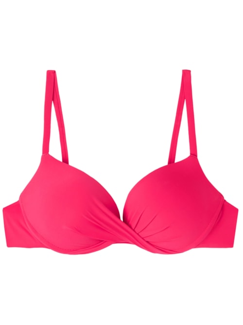 Parte De Cima De Biquíni Super Push-Up Indonésia – Rosa