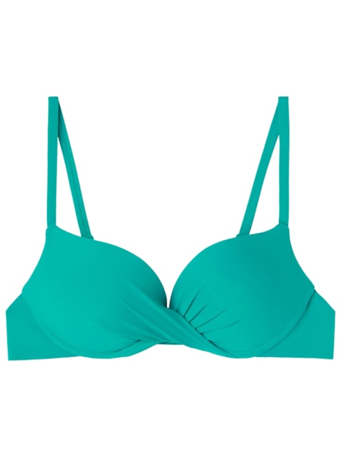 Parte De Cima De Biquíni Super Push-Up Indonésia – Verde