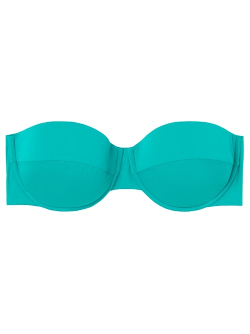 Parte De Cima De Biquíni Tomara Que Caia Balconette Indonésia – Verde