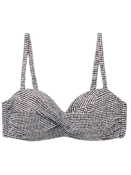 Parte De Cima De Biquíni Tomara Que Caia Black Dots – Preto