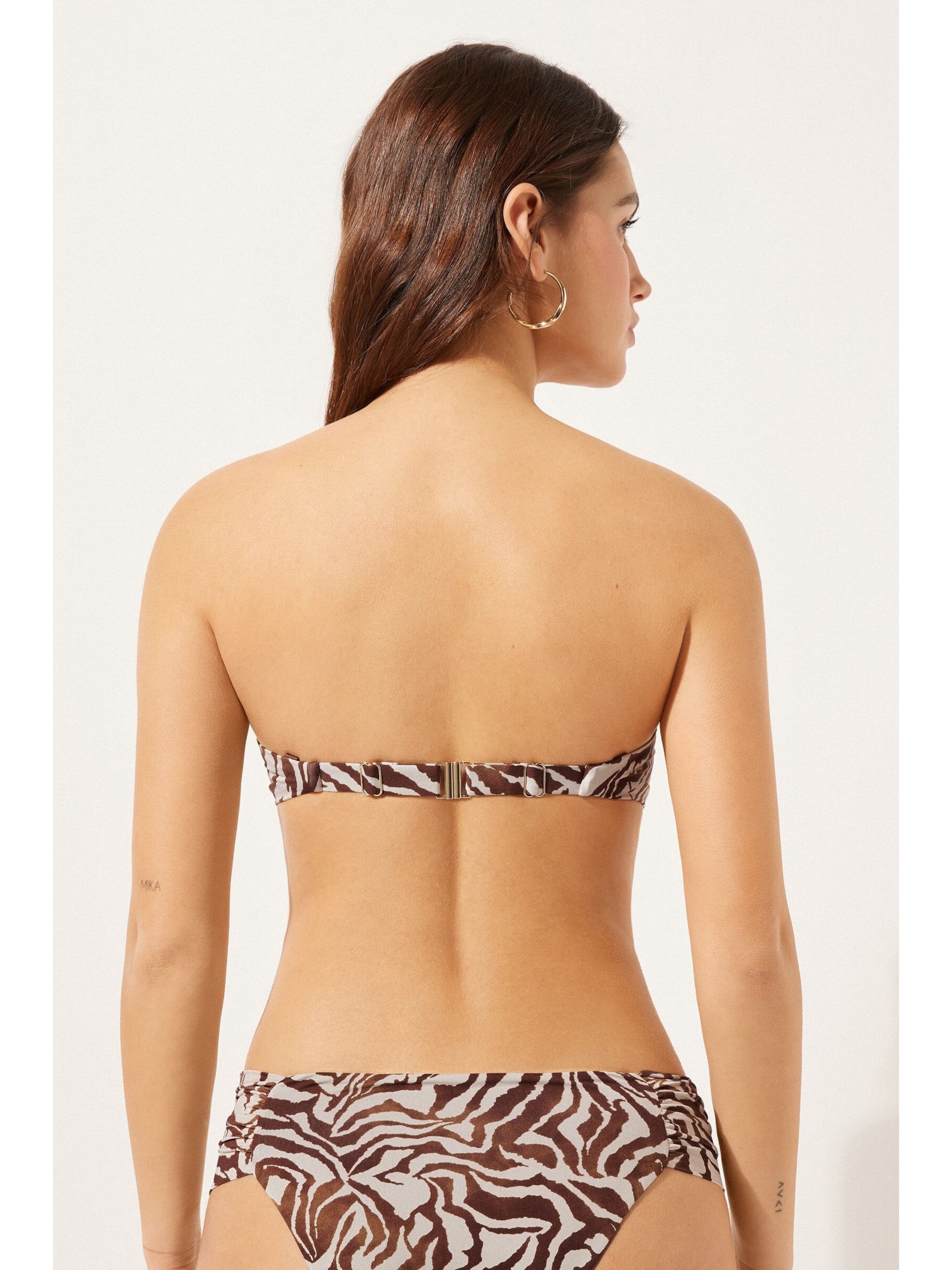 Parte De Cima De Biquíni Tomara Que Caia Brown Zebra Marrom Calzedonia