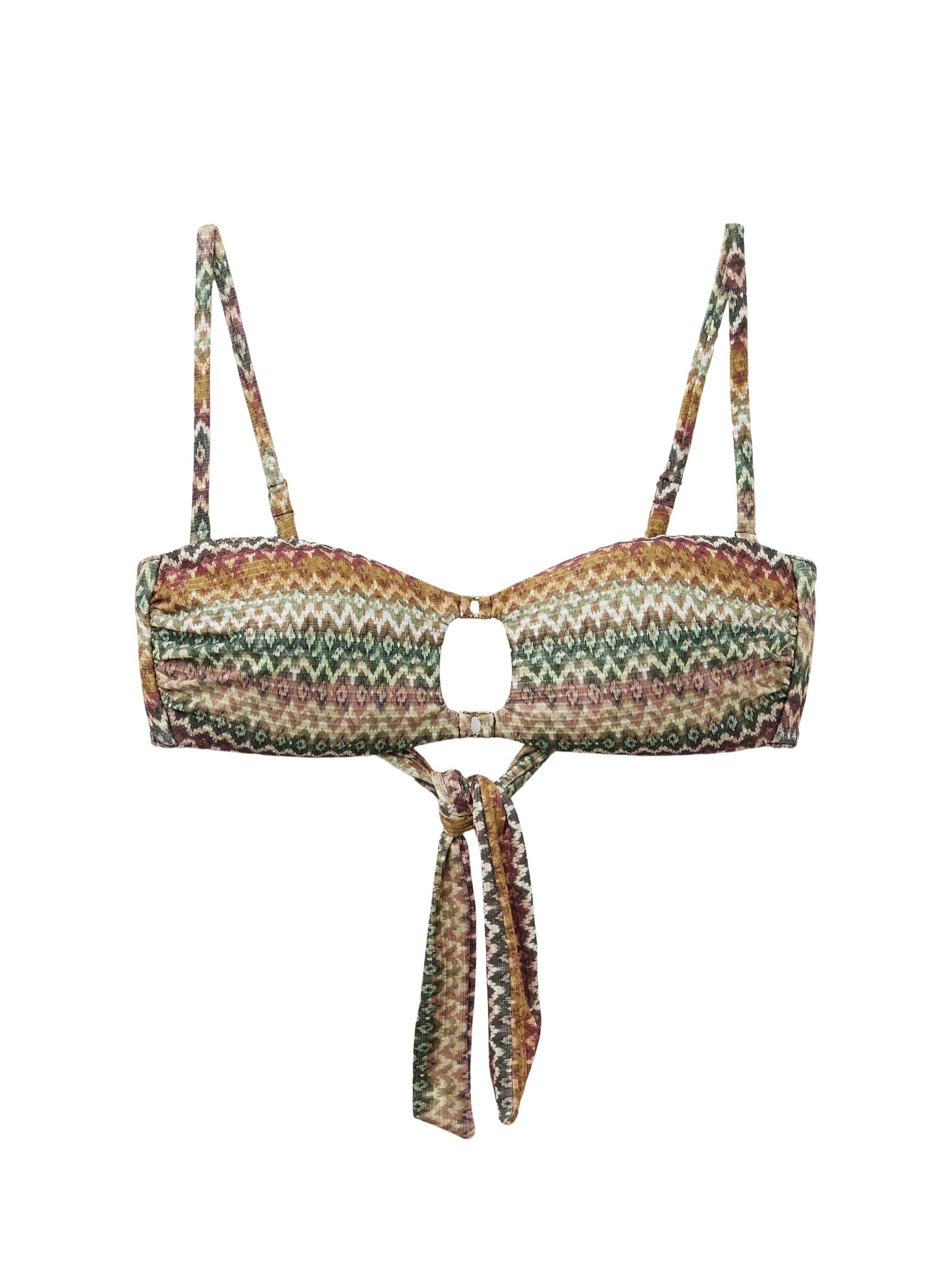 Parte De Cima De Biquíni Tomara Que Caia Elegant Ethnic Verde Calzedonia