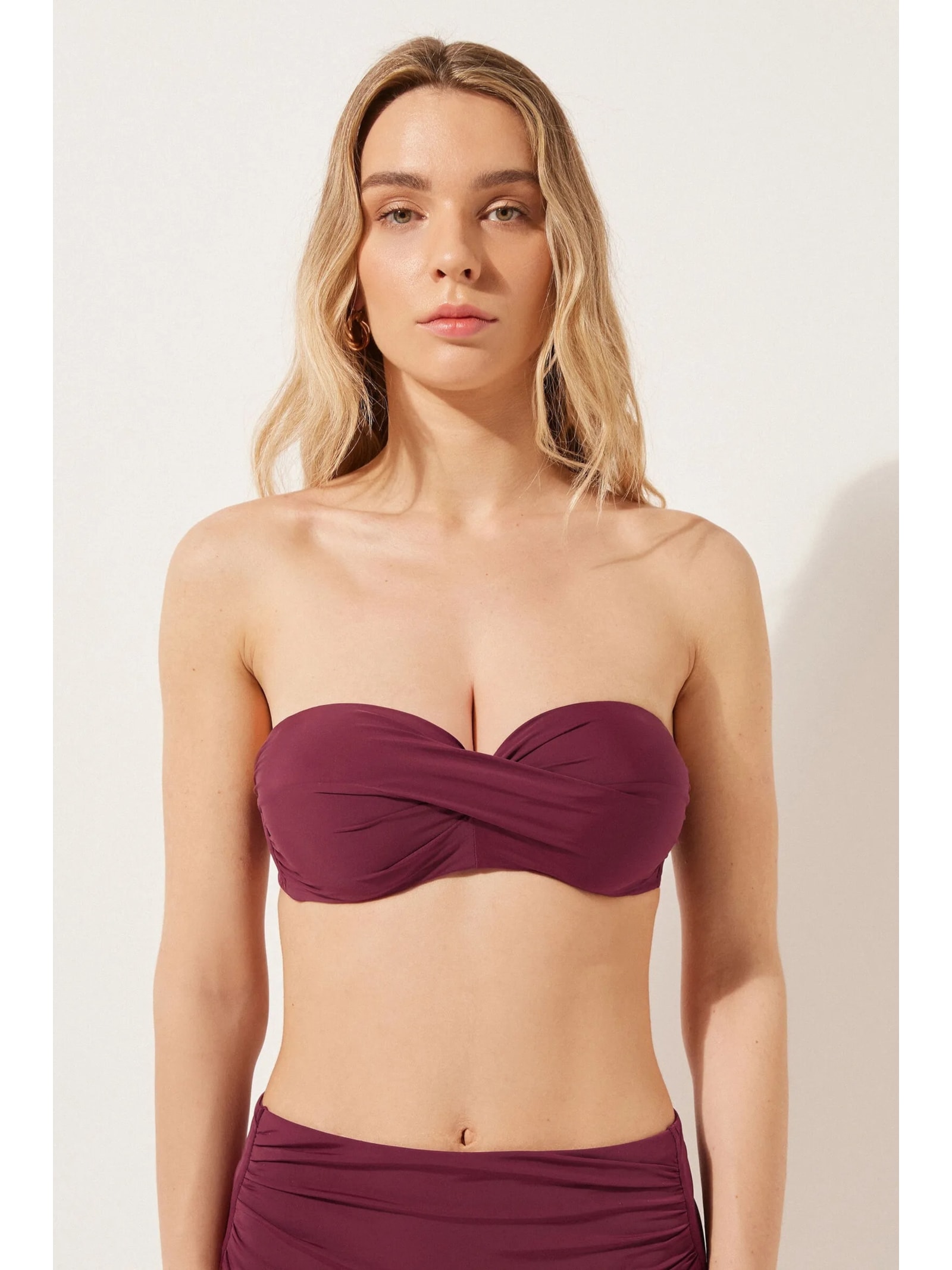 Parte De Cima De Biquíni Tomara Que Caia Indonésia Bordô Calzedonia