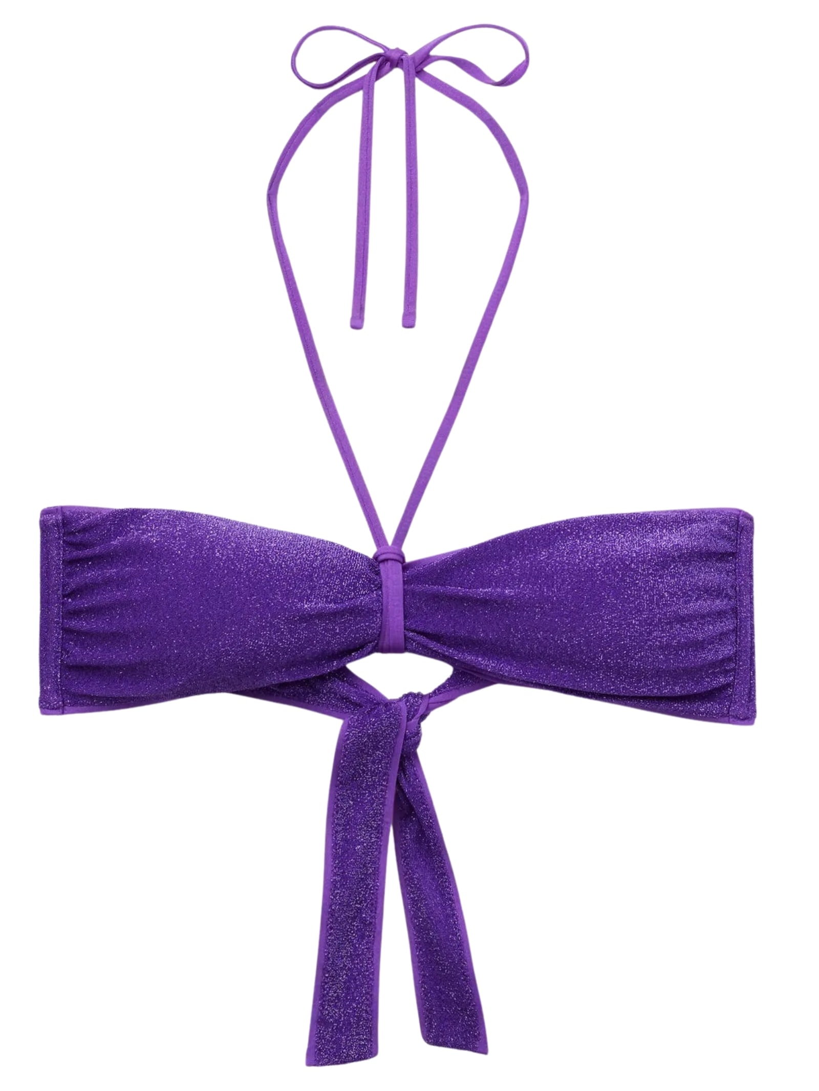 Parte De Cima De Biquíni Tomara Que Caia Metallic Glow Roxo Calzedonia