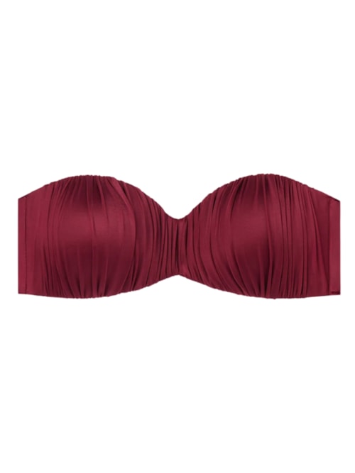 Parte De Cima De Biquíni Tomara Que Caia Shiny Satin - Bordô