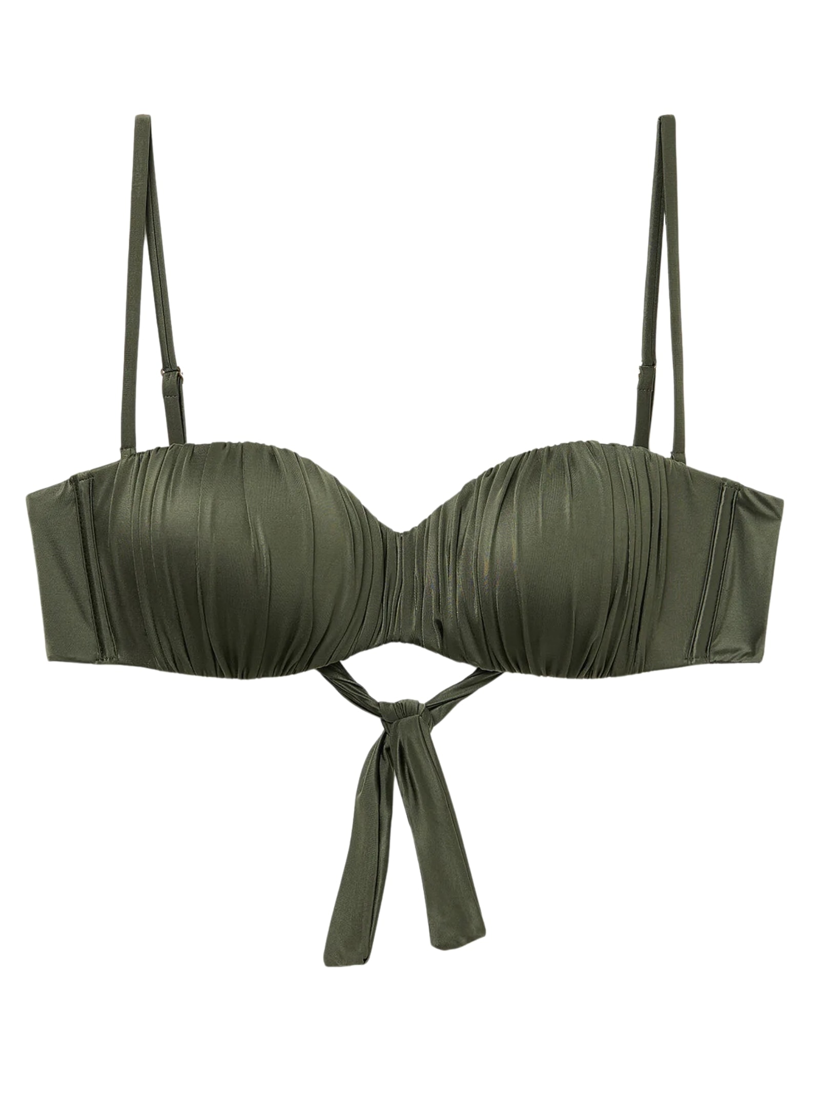 Parte De Cima De Biquíni Tomara Que Caia Shiny Satin Verde Calzedonia