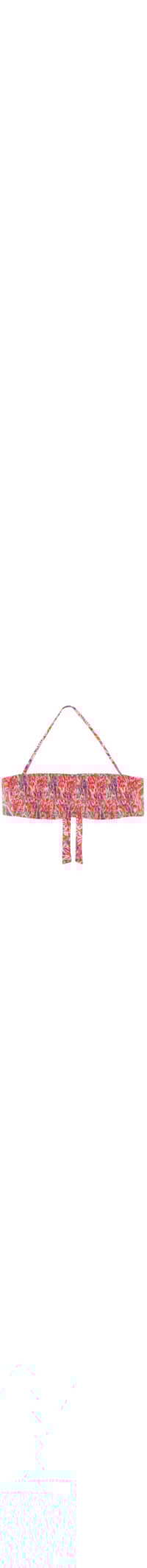 Parte De Cima De Biquíni Tomara Que Caia Vibrant Paisley - Vermelho