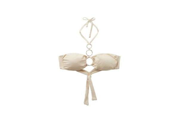 Parte De Cima De Biquíni Tomara Que Caia Wild Jungle - Off-White