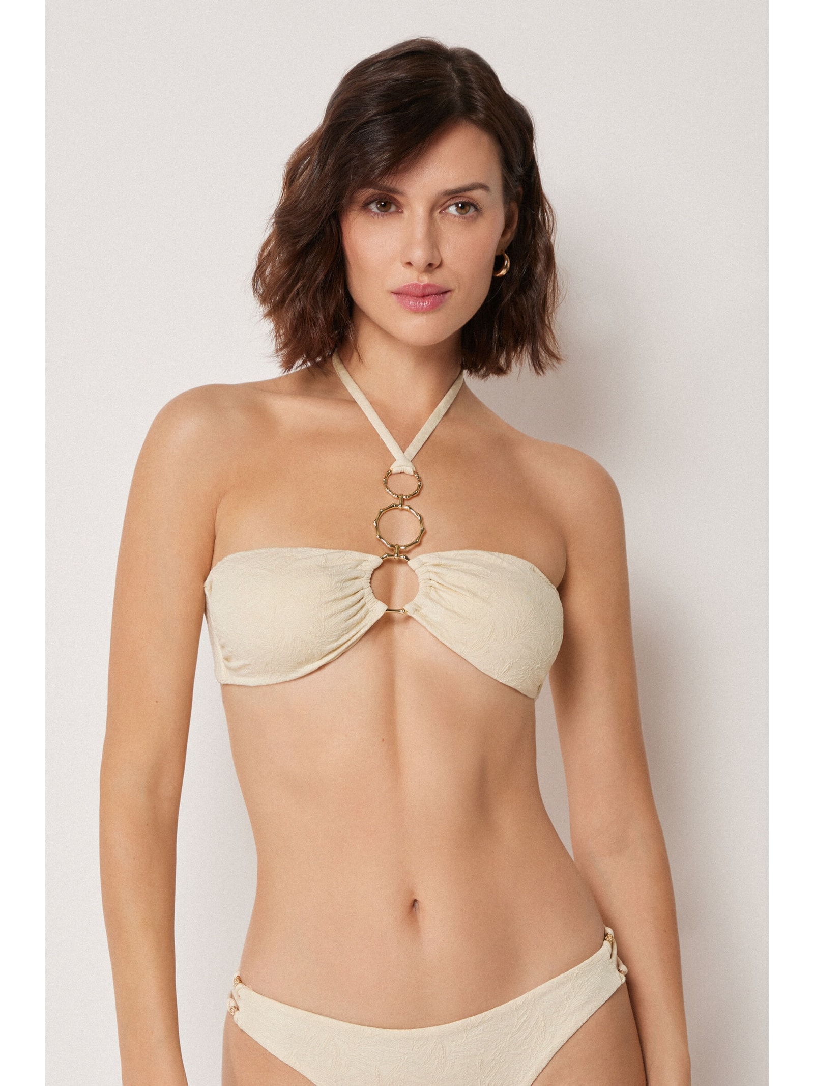 Parte De Cima De Biquíni Tomara Que Caia Wild Jungle Off-White Calzedonia