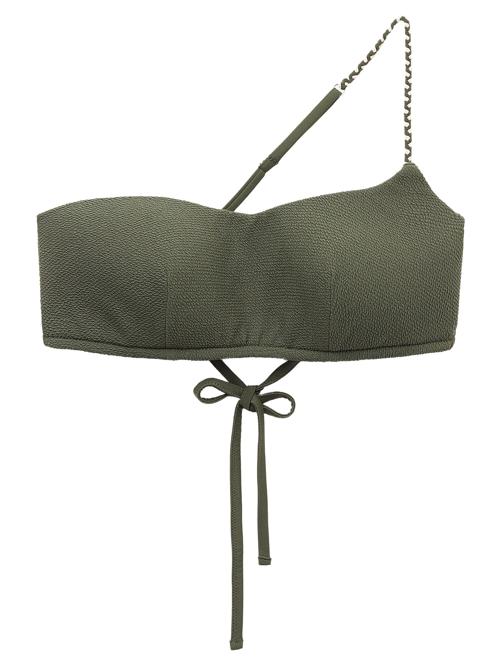 Parte De Cima De Biquíni Top Crinkle Twist Verde Calzedonia