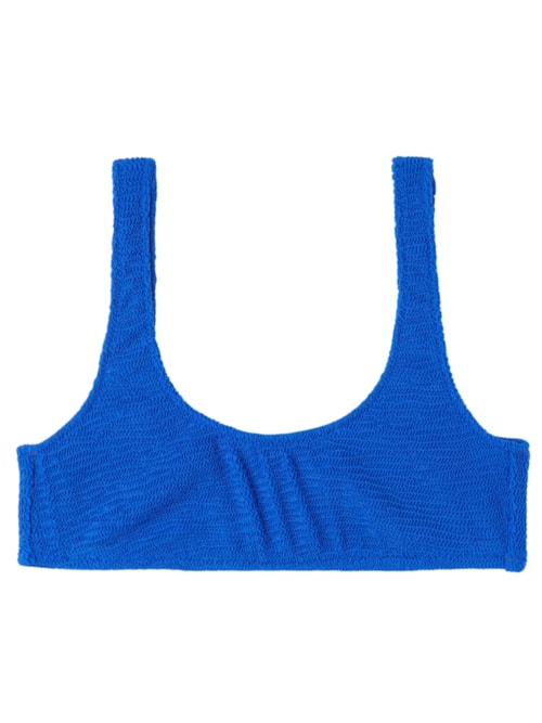 Parte De Cima De Biquíni Top Crinkle Waves – Azul