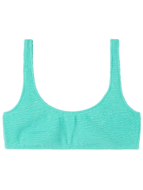 Parte De Cima De Biquíni Top Crinkle Waves – Verde