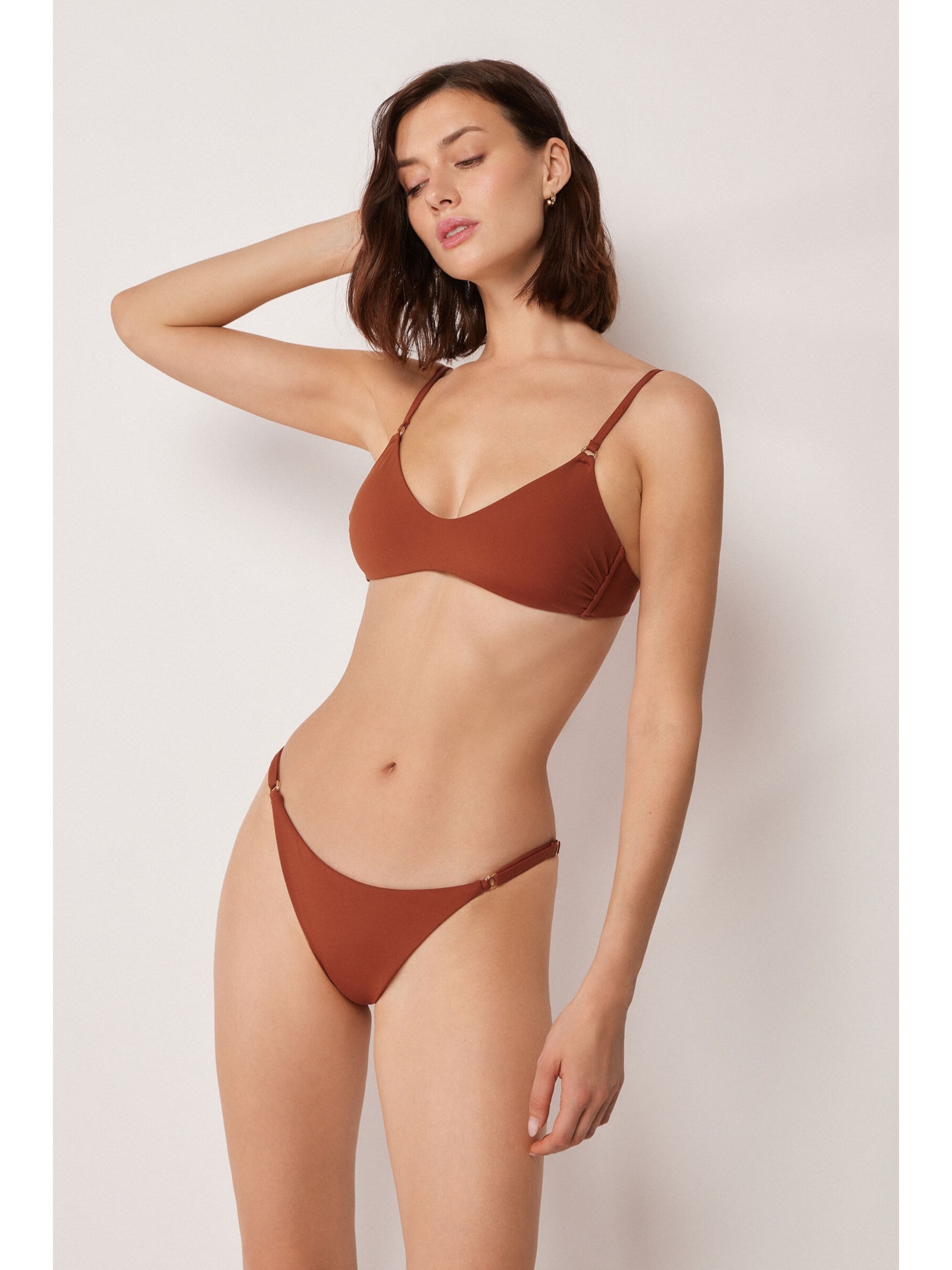Parte De Cima De Biquíni Top Premium Fit Marrom Calzedonia