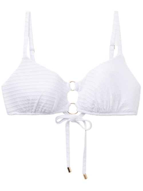 Parte De Cima De Biquíni Top White Waves – Branco
