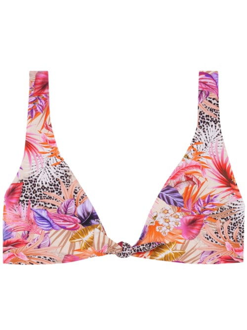 Parte De Cima De Biquíni Top Wild Foliage – Rosa