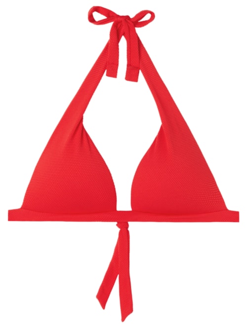Parte De Cima De Biquíni Triângulo Classic Piquet – Vermelho